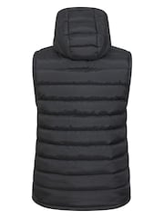 Mountain Warehouse Black Seasons Mens Water-Resistant Hooded Padded Gilet - Image 8 of 9