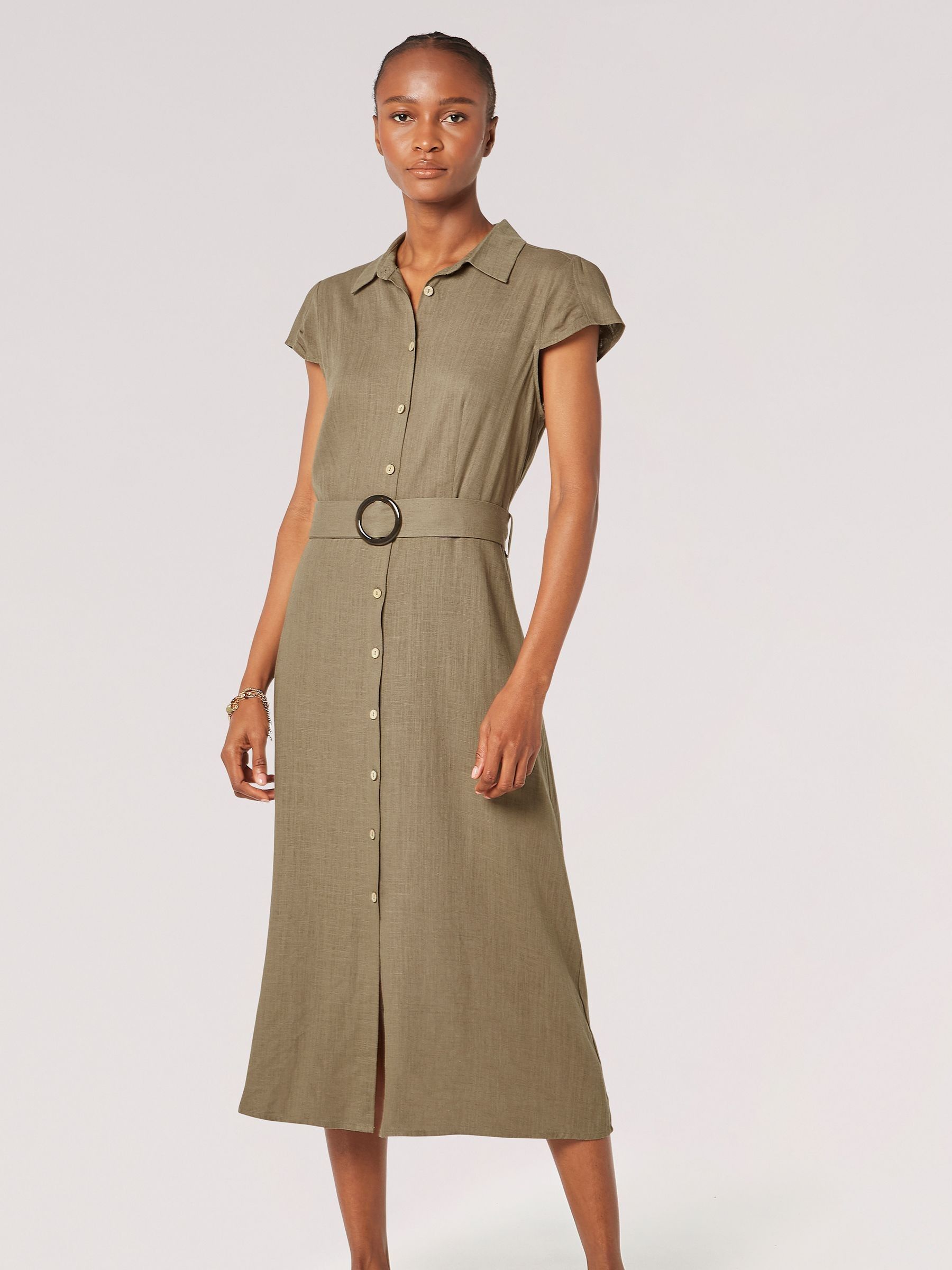 Linen button up shirt dress deals