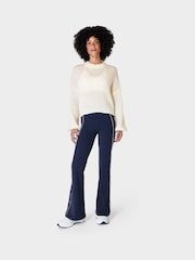 Sweaty Betty Lily White Hera Open Back Sweater - Image 4 of 7