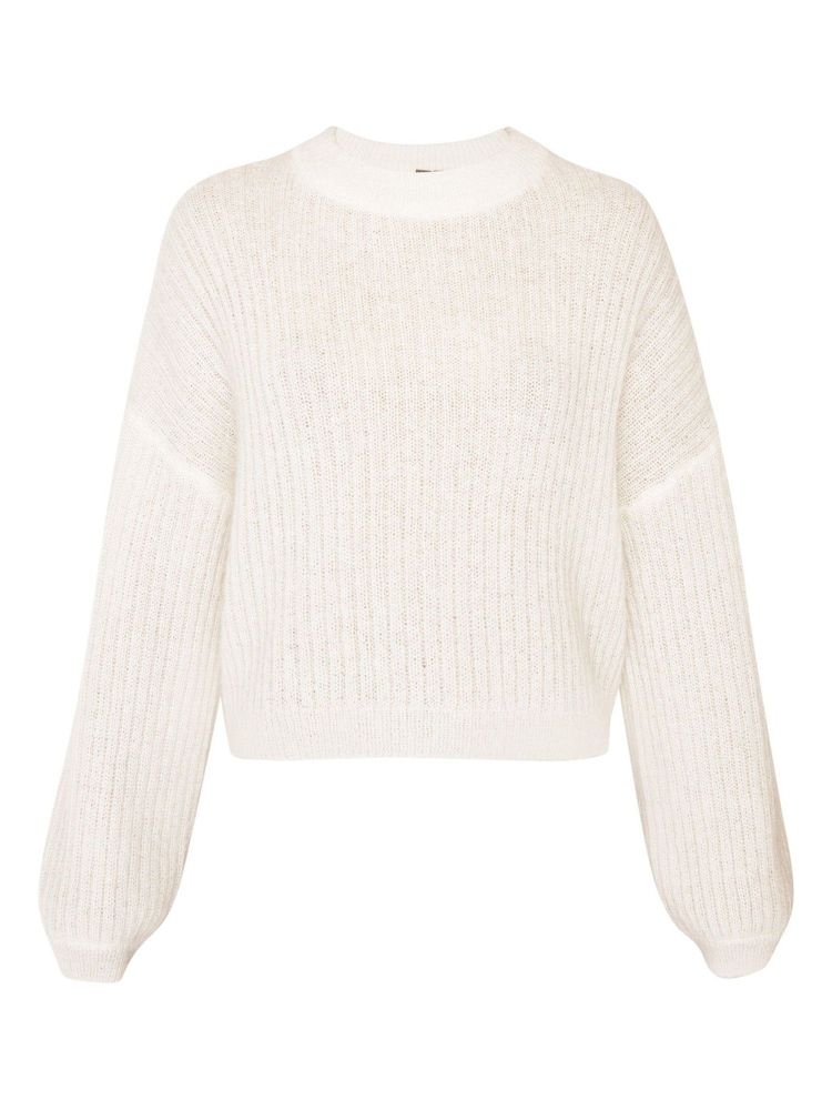 Sweaty Betty Lily White Hera Open Back Sweater - Image 7 of 7