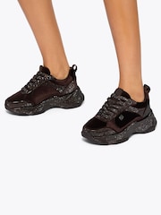 KG Kurt Geiger Brown Luster Trainers - Image 2 of 5