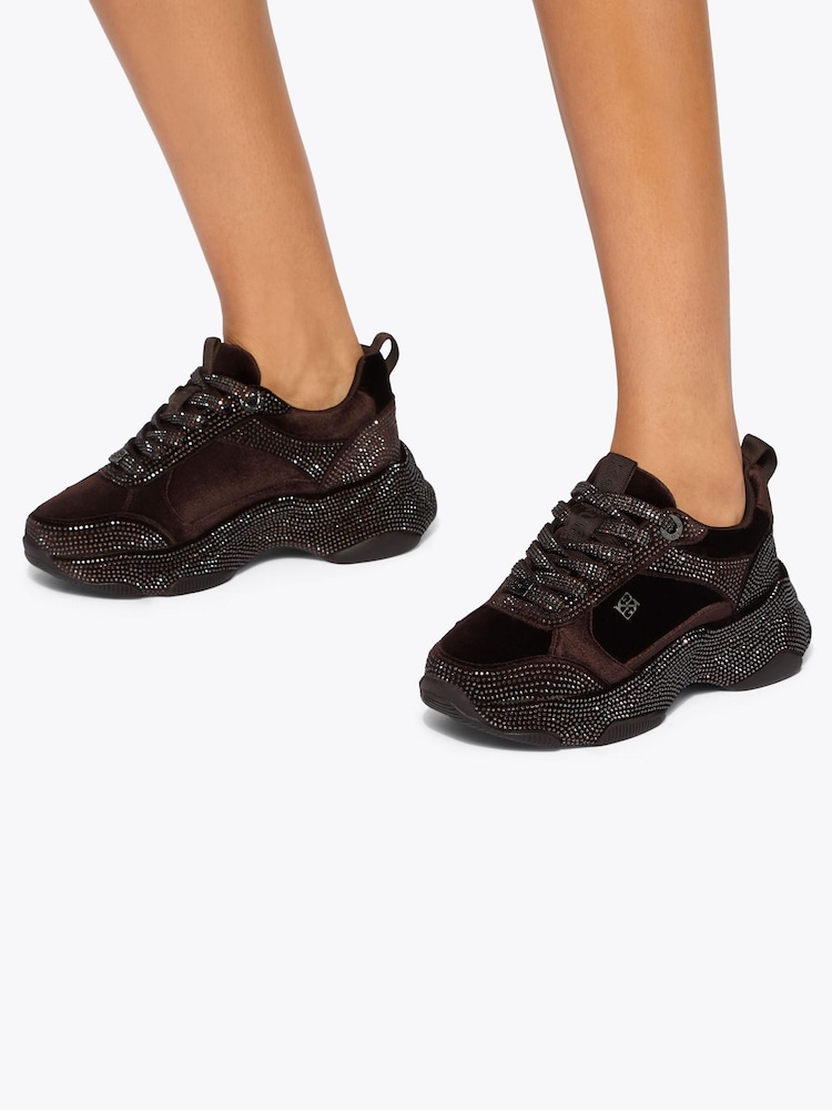 KG Kurt Geiger Brown Luster Trainers - Image 2 of 5 KG Kurt Geiger Brown Luster Trainers - Image 2 of 5