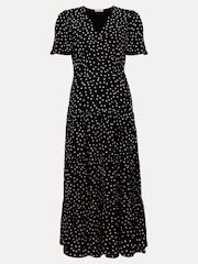 Phase Eight Blue Jenna Spot Wrap Midaxi Dress - Image 7 of 7