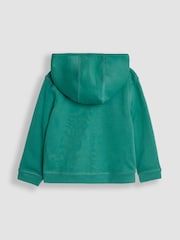JoJo Maman Bébé Green Construction Applique Reversible Hoodie - Image 3 of 8
