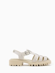 AllSaints White Nessa Sandals - Image 1 of 5