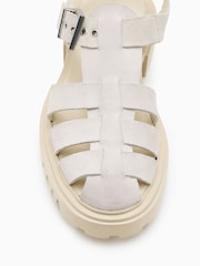 AllSaints White Nessa Sandals - Image 2 of 5
