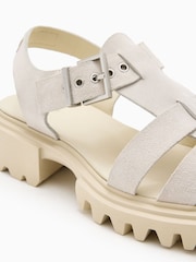 AllSaints White Nessa Sandals - Image 3 of 5