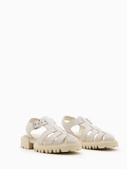 AllSaints White Nessa Sandals - Image 4 of 5