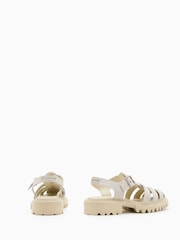 AllSaints White Nessa Sandals - Image 5 of 5