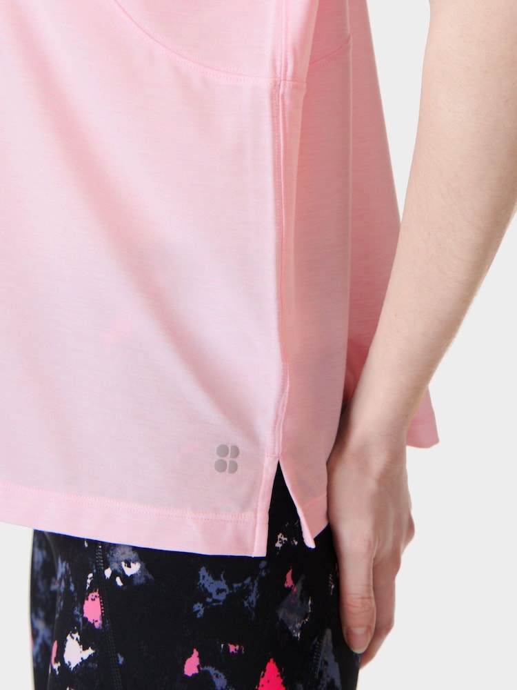 Sweaty Betty Pink Essential Crew Neck T-Shirt - Image 16 of 16 Sweaty Betty Pink Essential Crew Neck T-Shirt - Image 16 of 16