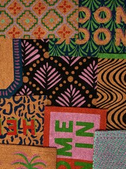 Oliver Bonas Black Leaf Doormat - Image 4 of 4