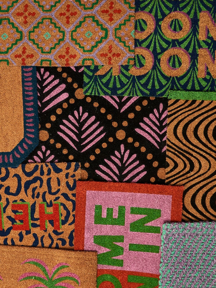 Oliver Bonas Black Leaf Doormat - Image 4 of 4 Oliver Bonas Black Leaf Doormat - Image 4 of 4