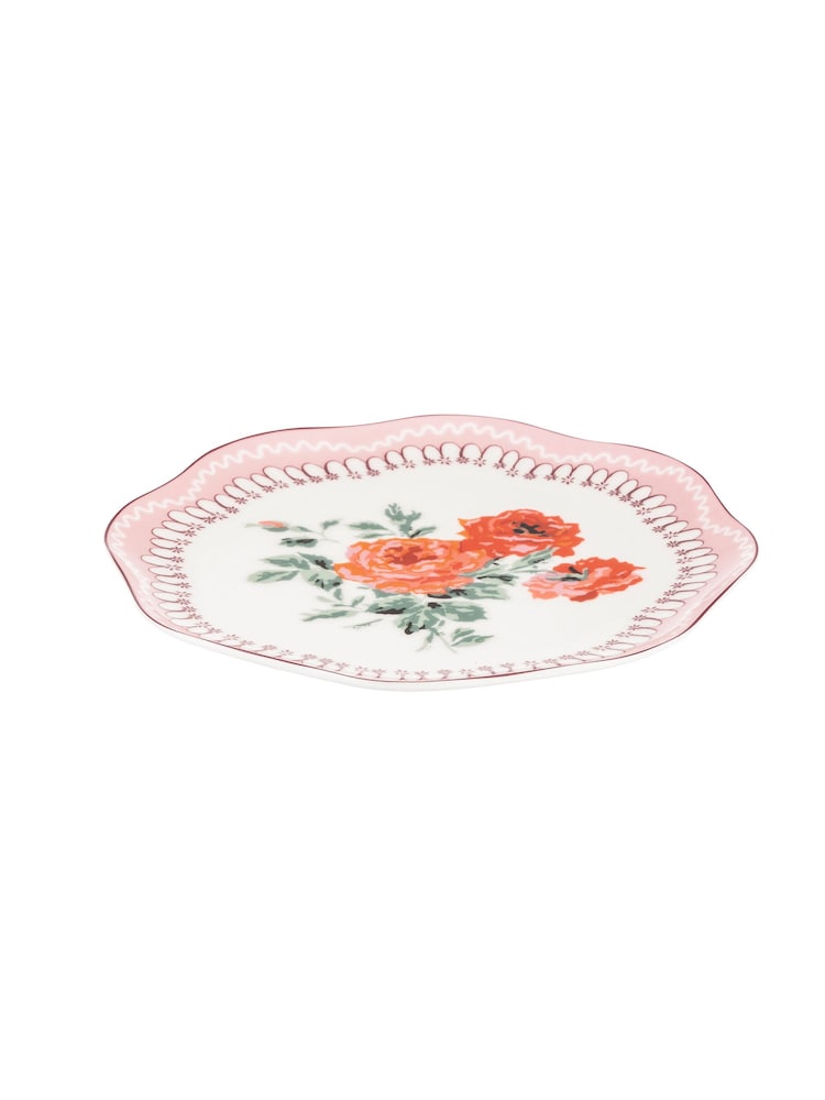 Cath Kidston Pink Archive Rose Set of 4 Side Plates - Image 3 of 3