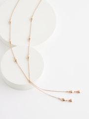 Gold Tone Diamond Y Necklace Made With Recycled Metals - Image 4 of 5