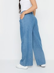 PixieGirl Petite 100% Cotton Chambray Wide Leg Jeans - Bild 3 von 5