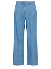 PixieGirl Petite 100% Cotton Chambray Wide Leg Jeans - Bild 5 von 5