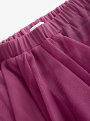 Berry Purple Mesh Layered Skirt (3-16yrs) - Image 6 of 7