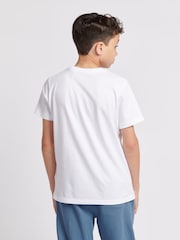 Jack Wills White Boys Regular Fit Carnaby 100% Cotton T-Shirt - Image 2 of 6
