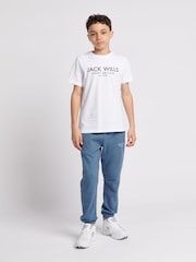 Jack Wills White Boys Regular Fit Carnaby 100% Cotton T-Shirt - Image 3 of 6