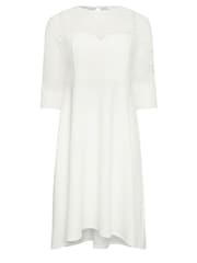 Yours Curve White Lace Sweetheart Dress - Image 5 of 5