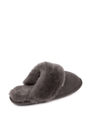 Just Sheepskin Dark Grey Ladies Duchess Slippers - Image 4 of 5