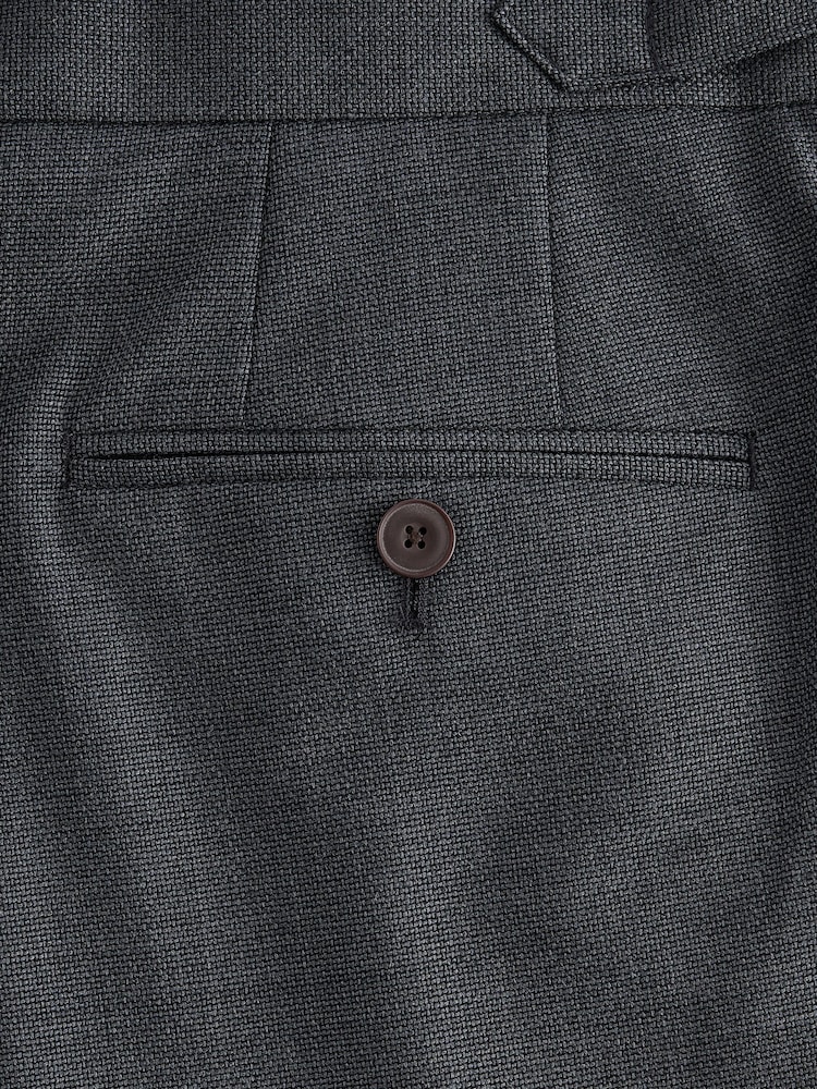 Marineblau/blau - Verstellbare Smart-Hose mit seitlich verstellbarem Bund aus einer Wollmischung - Bild 9 von 9 Marineblau/blau - Verstellbare Smart-Hose mit seitlich verstellbarem Bund aus einer Wollmischung - Bild 9 von 9