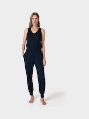 Sweaty Betty Black Gaia Performance Yoga Jumpsuit - Image 1 of 7