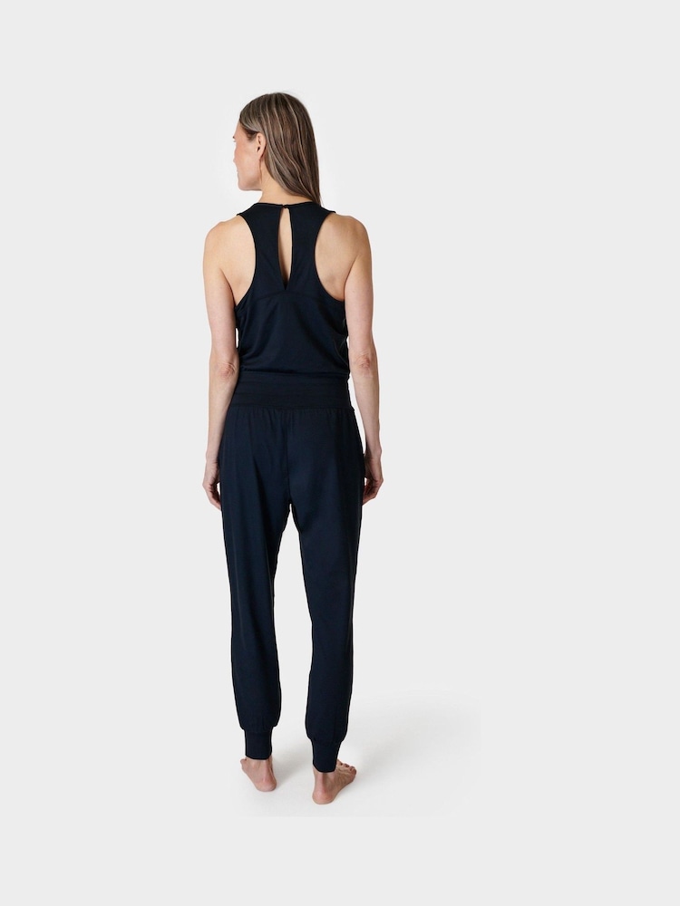 Sweaty Betty Black Gaia Performance Yoga Jumpsuit - Image 2 of 7