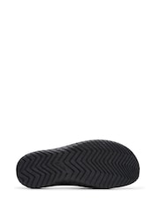 Clarks Black Beeswax Leather Wesley Sandals - Image 7 of 7