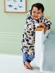 JoJo Maman Bébé Stone Tractor Printed Dressing Gown - Image 5 of 5