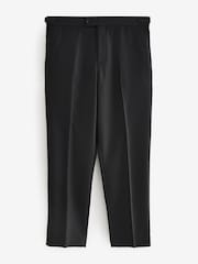 Черный - EDIT Tape Detail Wide Leg Tuxedo Trousers - Image 4 of 9