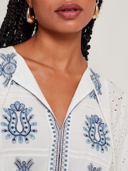 Monsoon bestickter Katie-Kaftan aus 100% Baumwolle - Bild 4 von 5