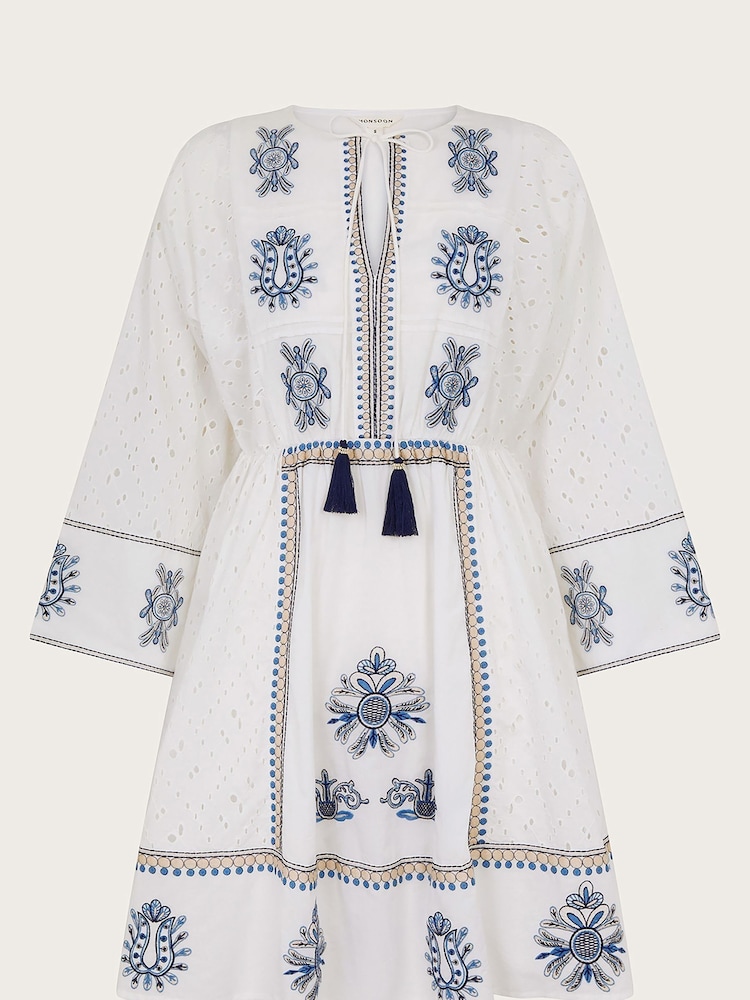 Monsoon bestickter Katie-Kaftan aus 100% Baumwolle - Bild 5 von 5