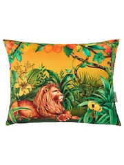 Joe Browns Green Regal Lion Reversible Garden Cushion - Image 4 of 5