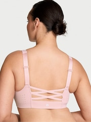 Victoria's Secret Chalk Rose Pink Strappy Back Front Close Featherweight Max High Support Sports Bra - Image 2 of 5