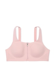 Victoria's Secret Chalk Rose Pink Strappy Back Front Close Featherweight Max High Support Sports Bra - Image 3 of 5