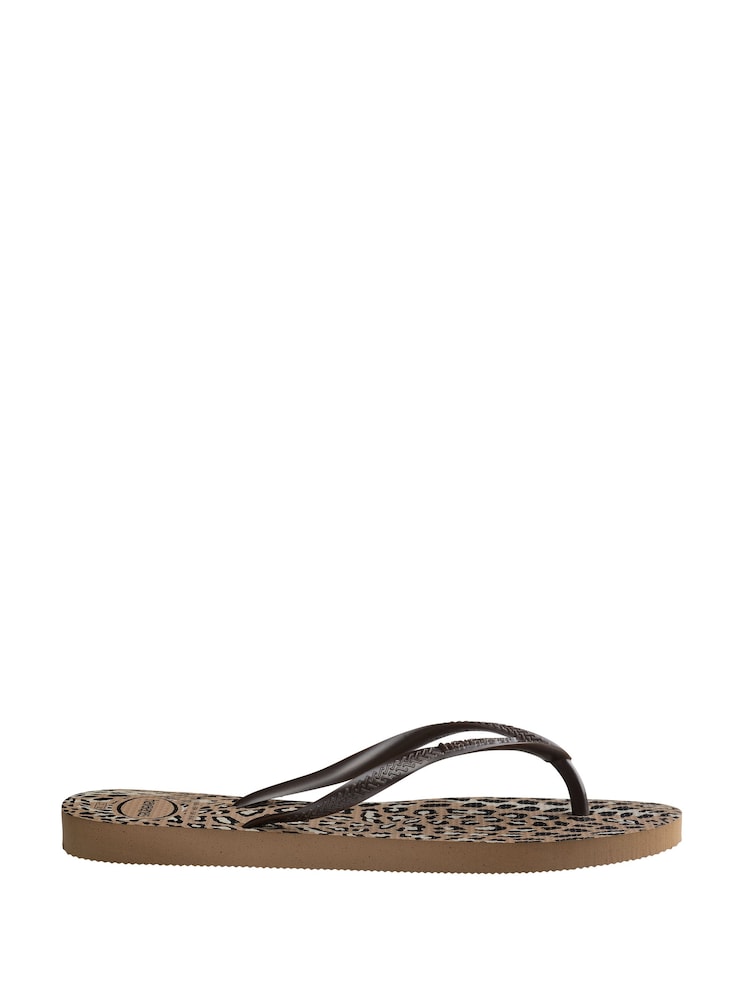 Havaianas Slim Natural Animal Print Sandals - Image 2 of 6