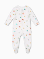 MORI White Peppa Pig Print Clever Zip Sleepsuit - Image 3 of 3