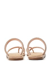 Moda in Pelle Ottie Toe Loop Glitz Sliders - Image 3 of 4