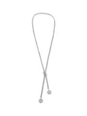 Aela Silver Tone Stone Tube Lariat Necklace - Image 1 of 2