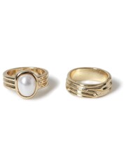 Aela Gold Tone Pearl Ring - Image 1 of 2