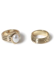 Aela Gold Tone Pearl Ring - Image 2 of 2