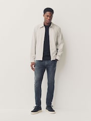 Charcoal Grey Skinny Fit Authentic Stretch Denim Jeans - Image 1 of 11