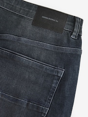 Charcoal Grey Skinny Fit Authentic Stretch Denim Jeans - Image 10 of 11