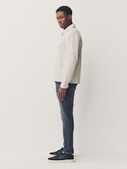 Charcoal Grey Skinny Fit Authentic Stretch Denim Jeans - Image 2 of 11