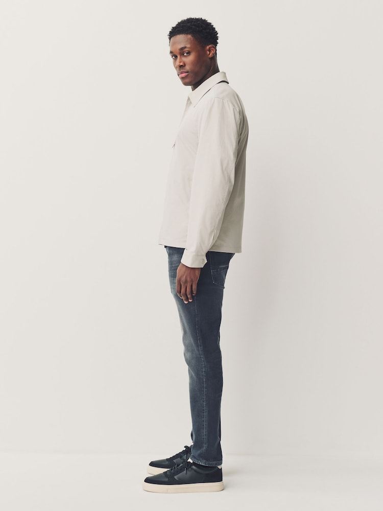 Anthrazitgrau - Enge Passform - Authentische Stretch-Denim-Jeans - Bild 2 von 11 Anthrazitgrau - Enge Passform - Authentische Stretch-Denim-Jeans - Bild 2 von 11