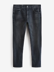 Charcoal Grey Skinny Fit Authentic Stretch Denim Jeans - Image 7 of 11