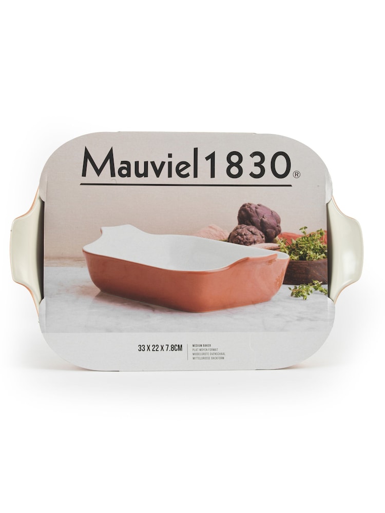 Mauviel 1830 Orange Medium Stoneware Baker Oven Dish - Image 2 of 4