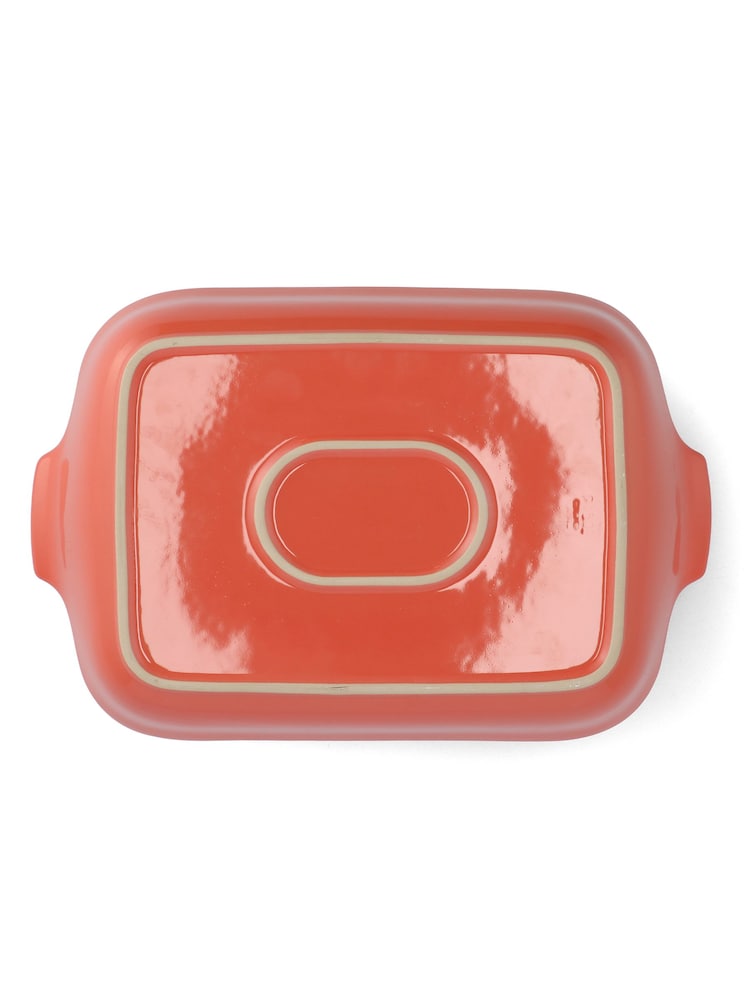 Mauviel 1830 Orange Medium Stoneware Baker Oven Dish - Image 4 of 4