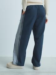 Navy 100% Cotton Side Stripe Trousers - Image 5 of 9